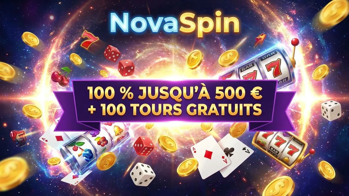 NovaSpin bonus de bienvenue